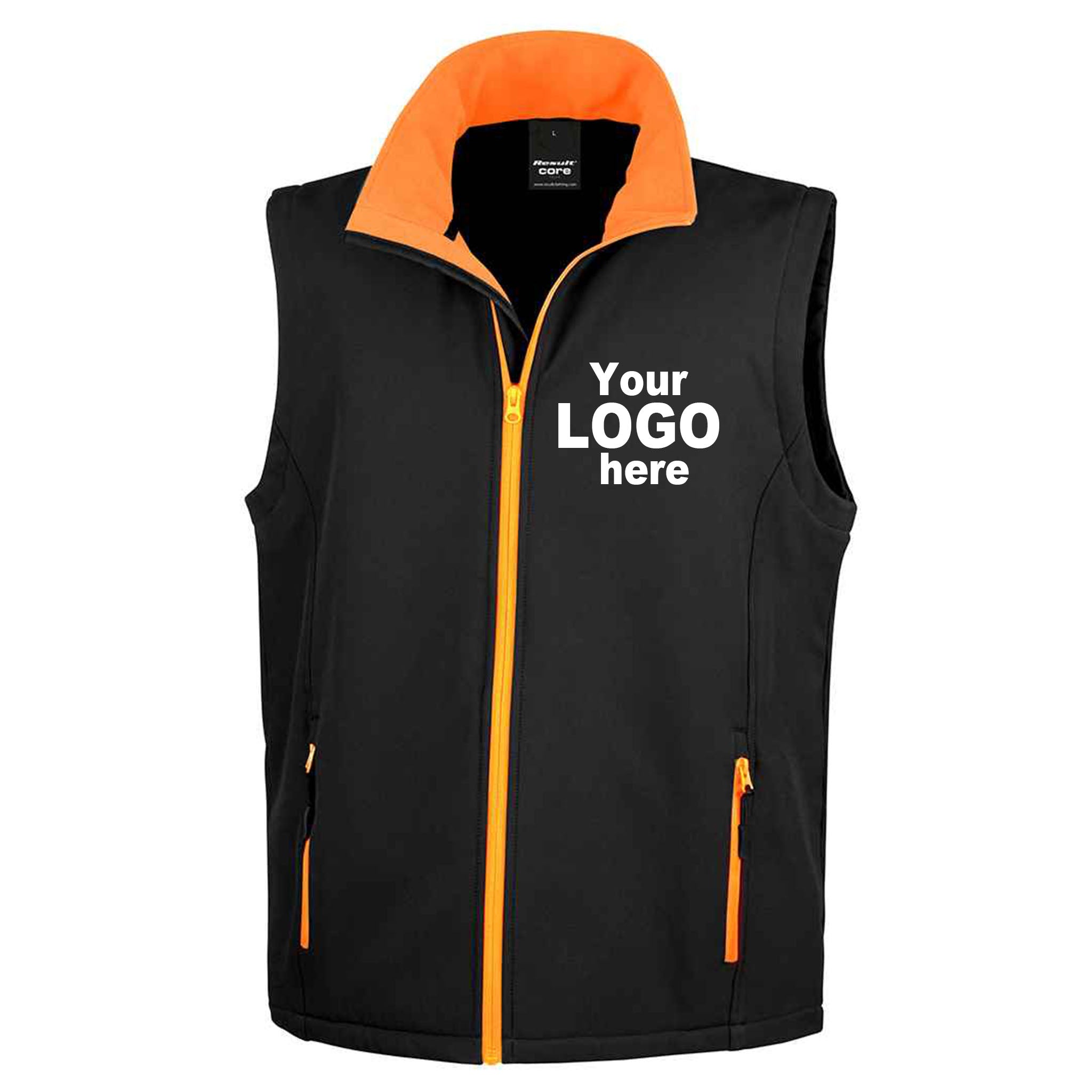 Custom Embroidered Two-Tone Softshell Gilet