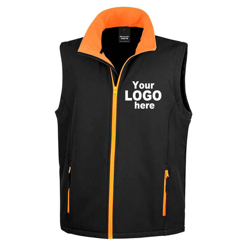 Custom Embroidered Two-Tone Softshell Gilet
