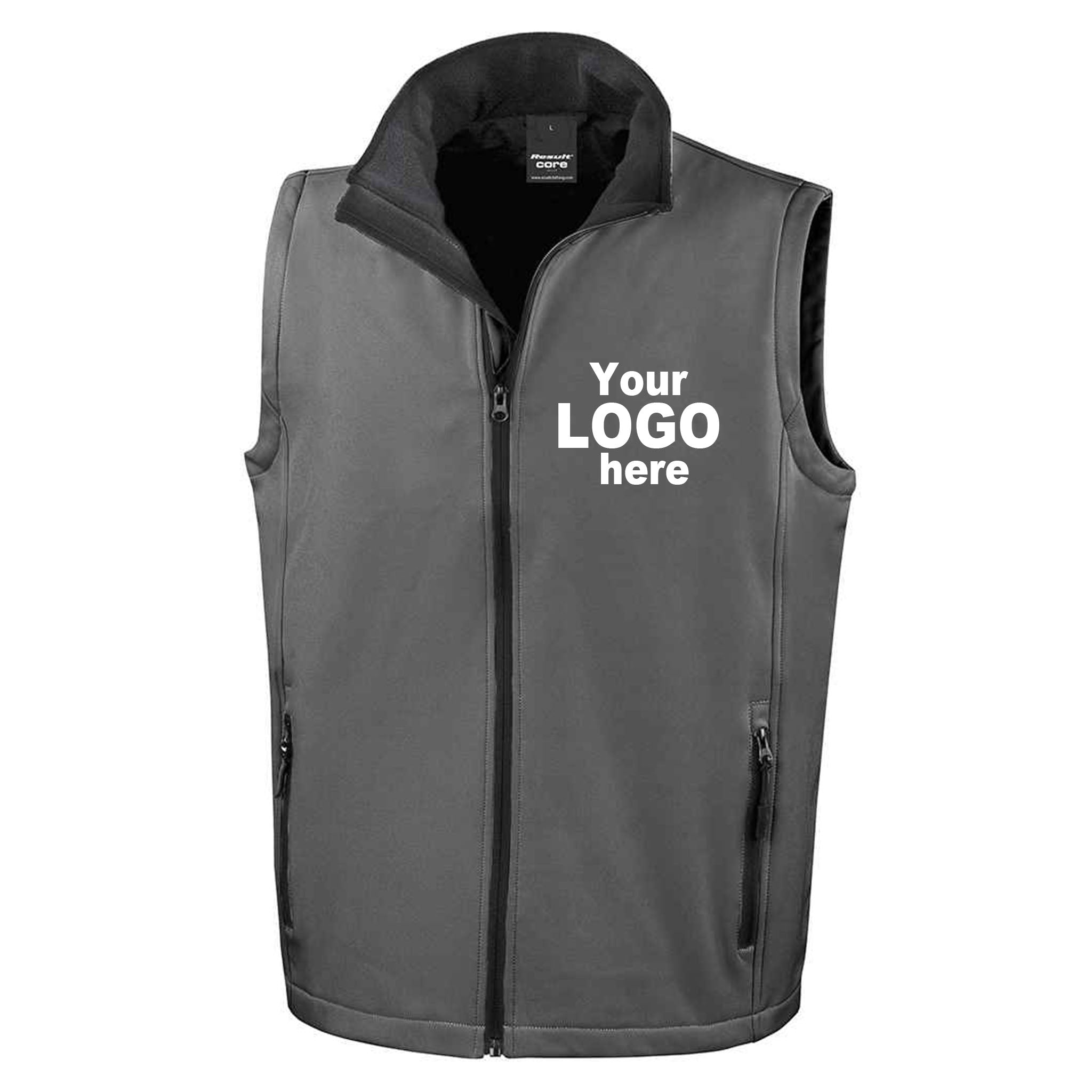 Custom Embroidered Two-Tone Softshell Gilet