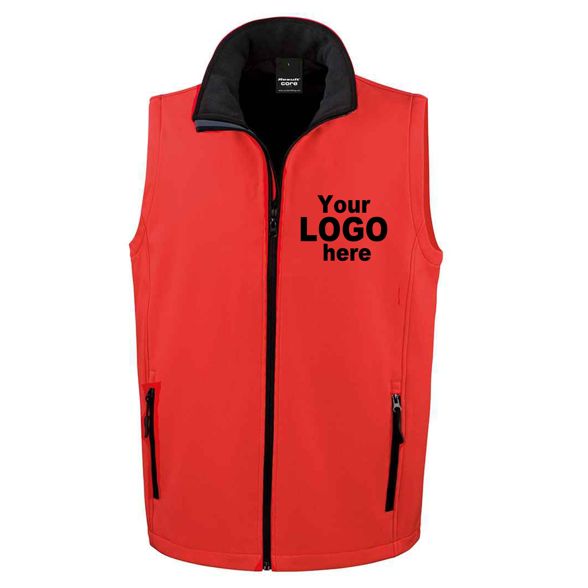 Custom Embroidered Two-Tone Softshell Gilet