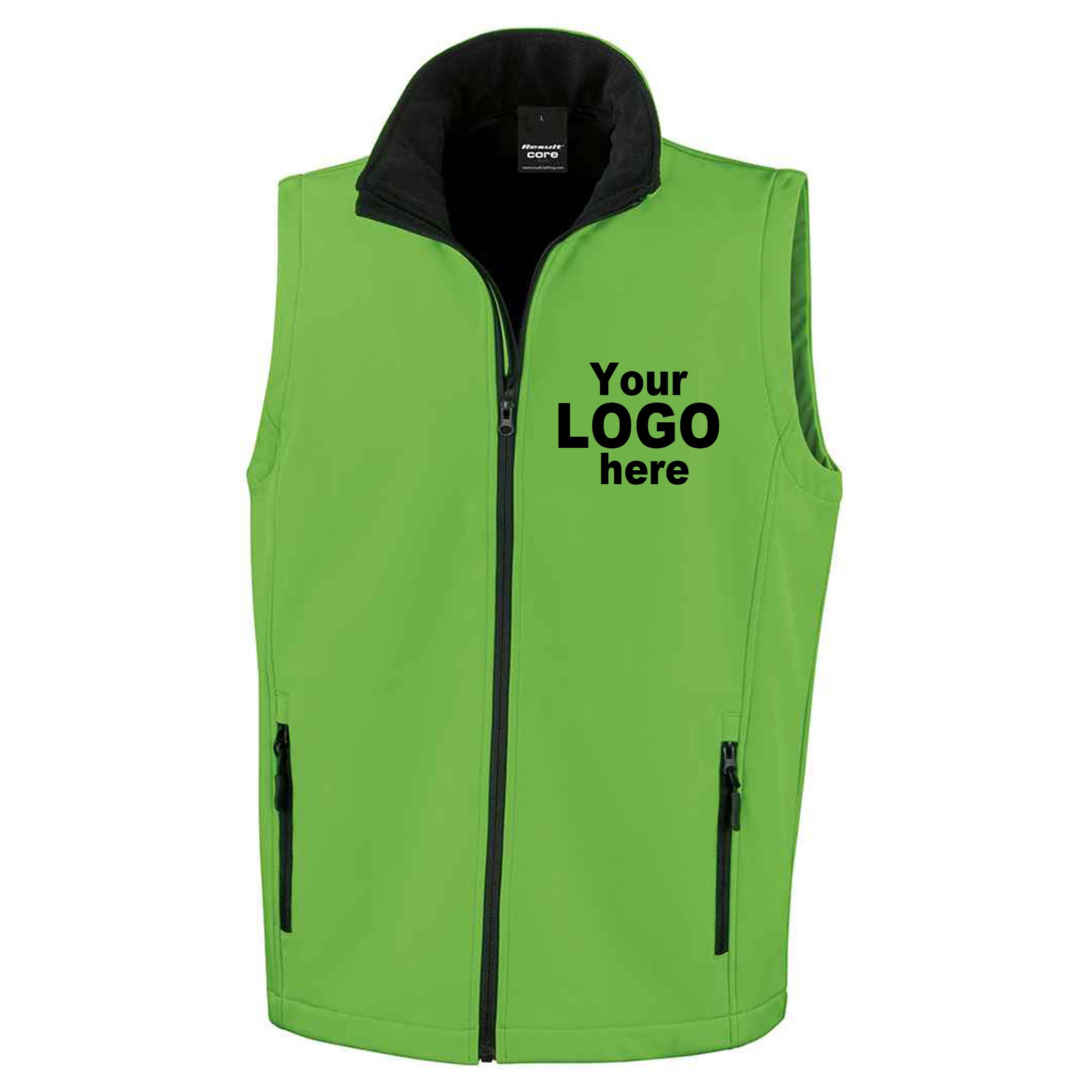 Custom Embroidered Two-Tone Softshell Gilet