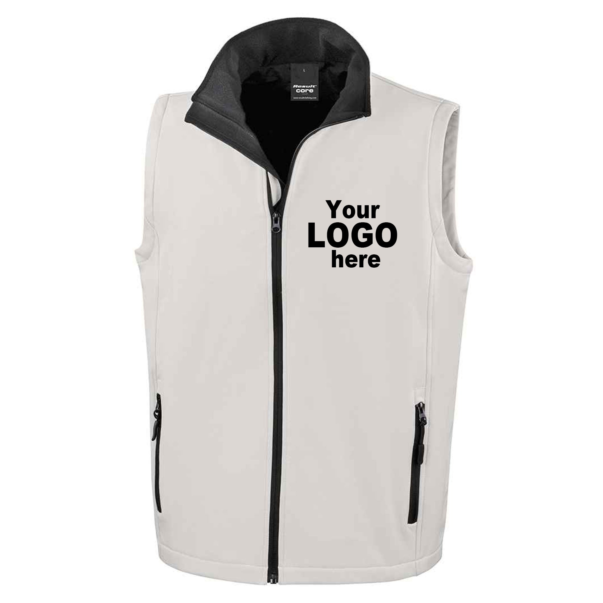 Custom Embroidered Two-Tone Softshell Gilet