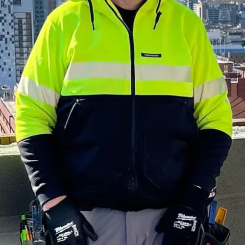 High Visibility Zip Hoodie